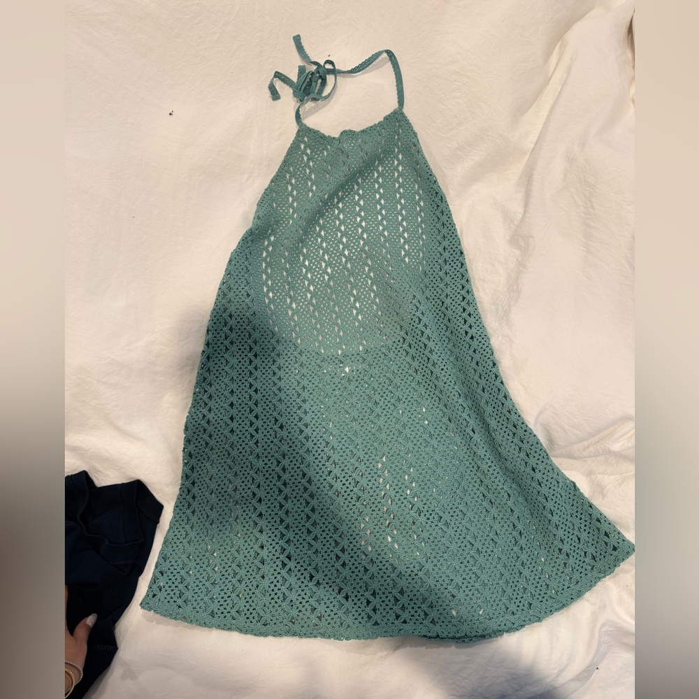 O'Neill Seafoam Green Crochet Top